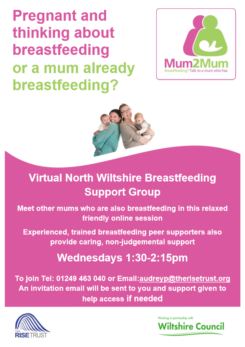 Virtual North Wiltshire Breastfeeding Support Group The Rise Trust